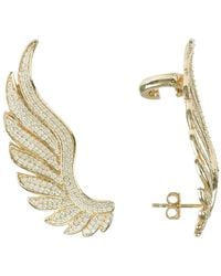 LÁTELITA London Gabriel Angel Wing Ear Climber Gold - Metallic