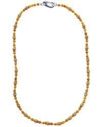 Smilla Brav - Jasper Necklace Mustard - Lyst