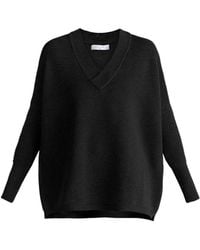 Paisie - V-Neck Ribbed Jumper - Lyst