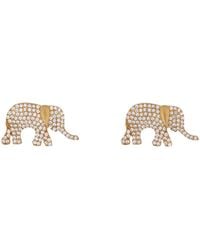Ebru Jewelry - Guardian Diamond Elephant Stud Earrings - Lyst
