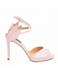 The 5Th Element - Neutrals Flowers Blush Rose Platform Sandals - Lyst