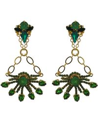 Vickisarge - Yuletide Burst Chandelier Earrings - Lyst