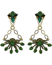 Vickisarge - Yuletide Burst Chandelier Earrings - Lyst