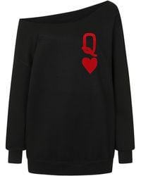 James Steward - Queen Of Hearts Oversized Sweatshirt - Lyst