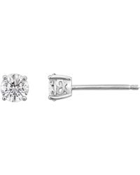 Diamonbliss - 4.5Mm Round Cut Solitaire Stud Earrings - Lyst