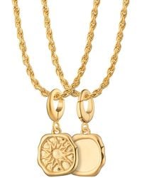 Lily Charmed - Plated Manifest Energy Charm Necklace With Twisted Rope Chain - Lyst
