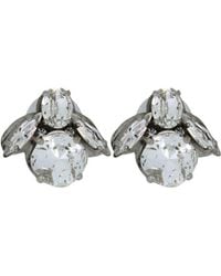 Vickisarge - Neutrals The Baby Clear Bee Earrings - Lyst