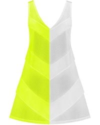 Kim Foley - Neon- Chevron Beach Cover-Up Athletic Mesh Dress - Lyst