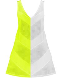 Kim Foley - Neon- Chevron Beach Cover-Up Athletic Mesh Dress - Lyst