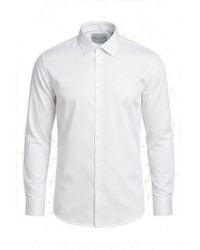 Ron Tomson - Pure Cotton Classic Collar Sateen Dress Shirt - Lyst