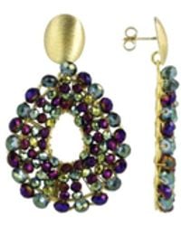 LOTT.gioielli - Metallic Earrings Babs Open Drop S - Lyst
