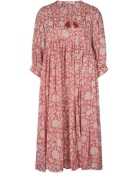 La Mandarine - Floaty, Floral Summer Midi Dress, Summer Dress With Pockets, Reese Sundress - Lyst