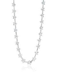 SHYMI - Heart Shaped Bar Tennis Necklace - Lyst
