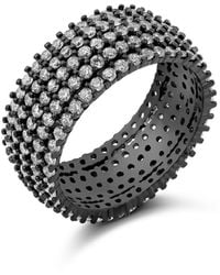 SHYMI - Pave Cigar Ring - Lyst