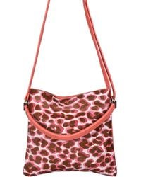 Owen Barry - Cowhide Crossbody Shoulder Bag Pansy Coral Iggy - Lyst