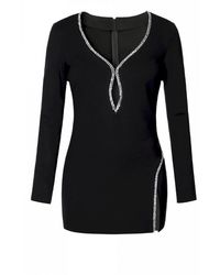 AGGI by HALEWSKI - Lily Mini Party Dress With Long Sleeves - Lyst