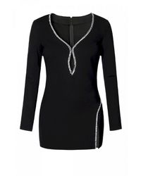 AGGI by HALEWSKI - Lily Mini Party Dress With Long Sleeves - Lyst