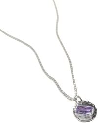 Muru - Mini February Birthstone Necklace - Lyst