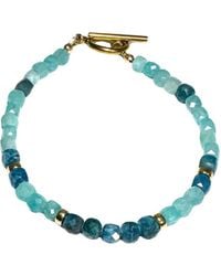 Rachel Nathan - Slim: Apatite & Amazonite Bracelet - Lyst