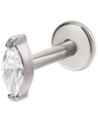 Vanhi - Marquise Threadless Flat Back Titanium Cartilage Stud - Lyst