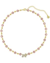 Cloud Haven - Crystal Daisy Logo Necklace - Lyst