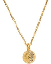 Claire Hill Designs - Moon Charm Necklace - Lyst