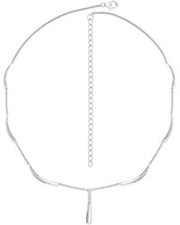 Lucy Quartermaine - Station Diamond Drop Necklace - Lyst