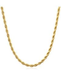 Harfi - Plated Rope Chain Necklace For - Lyst