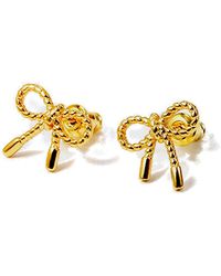 Tama Tokyo - Otome 乙女 Plated Sterling Bow Stud Earrings - Lyst