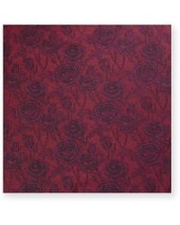 Gresham Blake - Burgundy Rose Pocket Square - Lyst