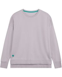 Lounge - Organic Cotton Longline Loose Sweatshirt - Lyst