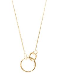 Lily Flo Jewellery 14k Solid Gold Serendipity Circles Necklace - Metallic
