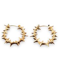Jagged Halo Jewelry - Yennefer Spike Small Size Hoop Earrings - Lyst