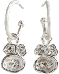 Claire Hill Designs - Topaz Lichen Hoop Earrings - Lyst