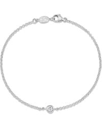 Dower & Hall - Single Sapphire Dewdrop Chain Bracelet - Lyst