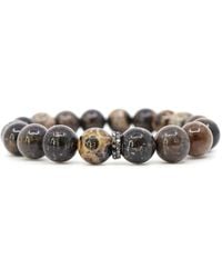 Shar Oke - Neutrals Diamonds & Fossil Coral Bracelet - Lyst