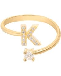 LÁTELITA London - Initial Ring K - Lyst