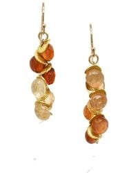 Lori Kaplan Design - Hessonite Garnet Signature Earrings - Lyst