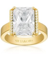 Sif Jakobs Jewellery - Plated Ring Roccanova Zirconia - Lyst
