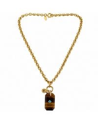 Persia Dona Jewelry - Tigers Eye X Vintage Chain Necklace - Lyst