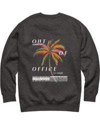 Anchor and Crew - Heather Out Of Office Passenger Organic Cotton Sweatshirt - Lyst