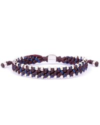 Harbour UK Bracelets - Mens Nautical Rope Bracelet In Wine Red And Blue - Lyst