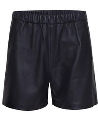 Audrey Vallens - Phoenix Leather Shorts - Lyst