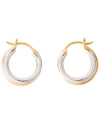 Belinda Jewelz - Mixed Metal Huggie Hoops - Lyst