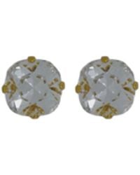 Vickisarge - Neutrals The Little Clear Stud - Lyst