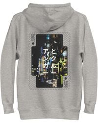 Anchor and Crew - Heather Two Japan Gurafiku Cotton Blend Hoodie - Lyst