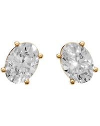 Aya Fine Jewelry - Everyday Oval Lab Diamond Stud Earrings - Lyst