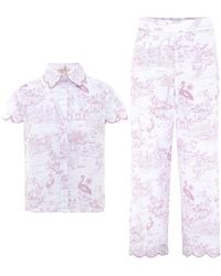 Love Letters X - Toile Cap Sleeve Long Pyjama Set - Lyst