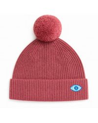 BEIRA - Wool & Cashmere Bobble Hat – Slate - Lyst