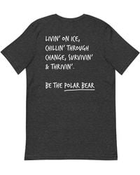 Anchor and Crew - Heather Think Ocean Polar Bear Aspirations Cotton Embroidered T-Shirt - Lyst